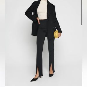 self portrait crepe split trouser 2